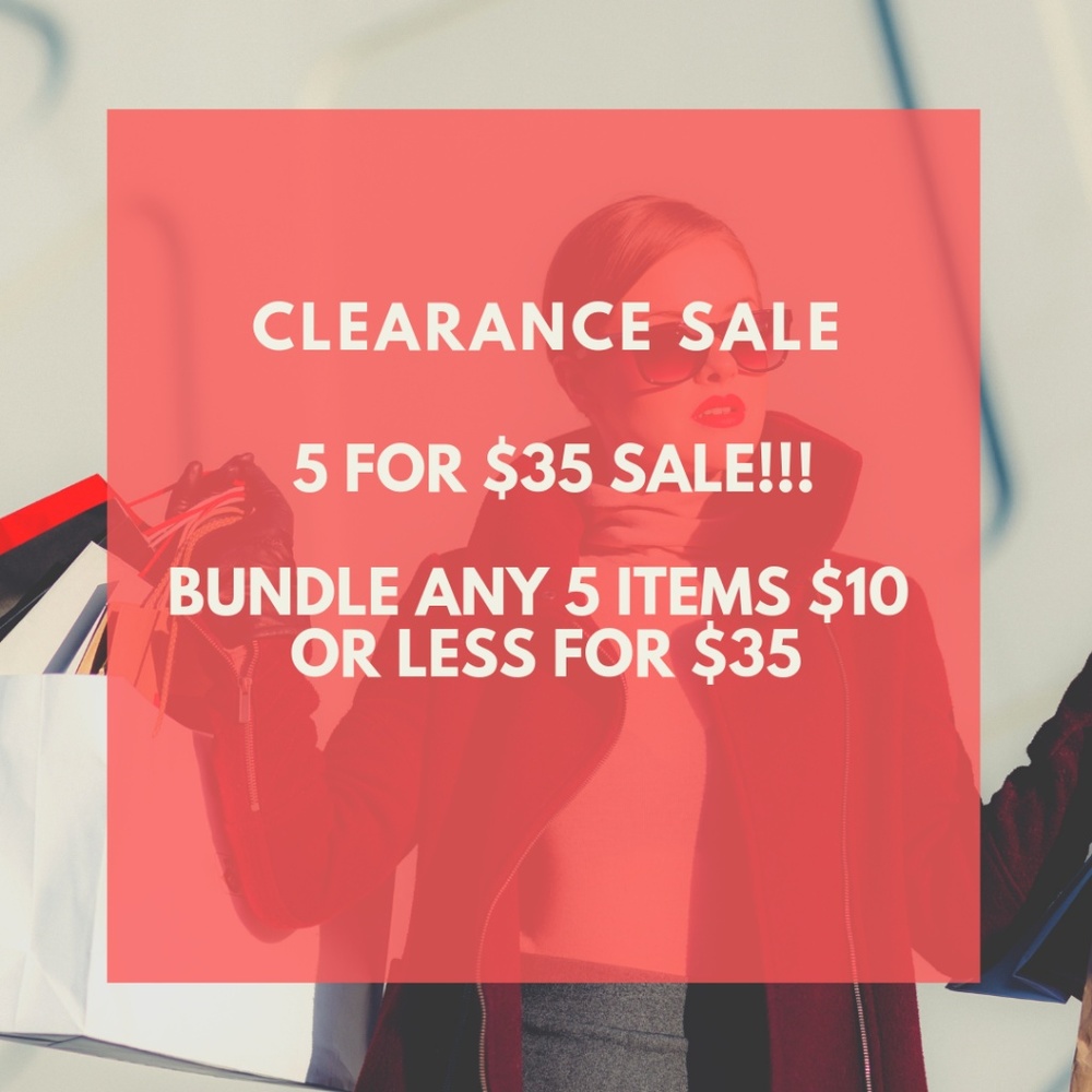 SALE 5 FOR $35